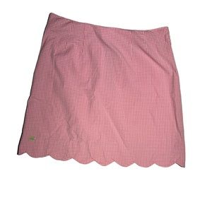 Lilly Pulitzer White Label pink gingham skirt. Size 6